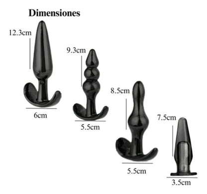 Combo Dildo realista con kit anal y lubricante Prolub