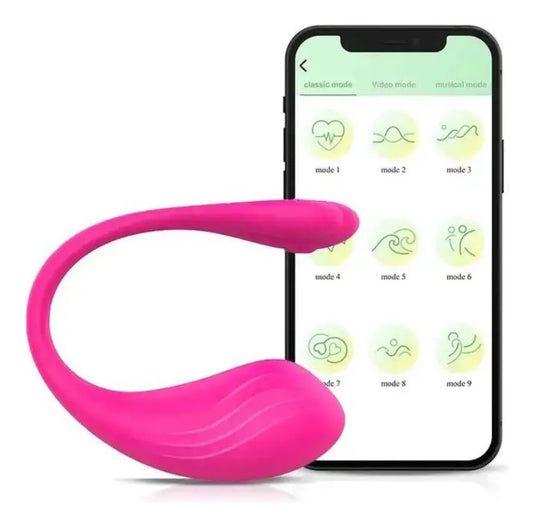 Consolador Vibrador Clítoris Control App Bluetooth Punto G Rosa