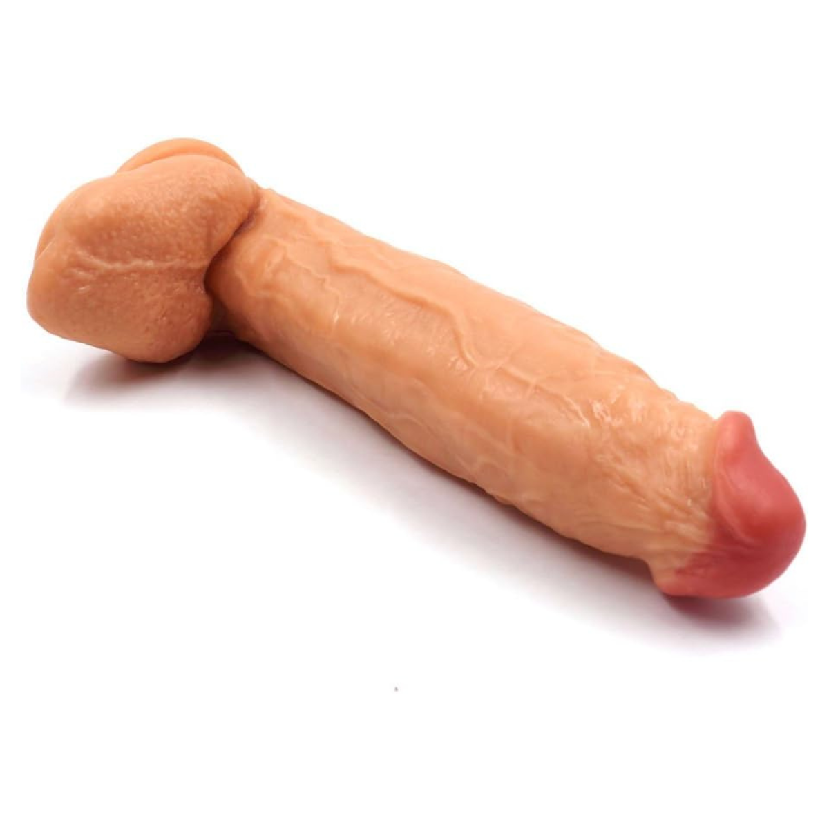 Dildo Realista con Escroto y Ventosa 29cm
