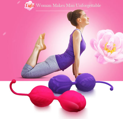 Bola China Con Forma De Flor Silicona Ejercitador Kegel