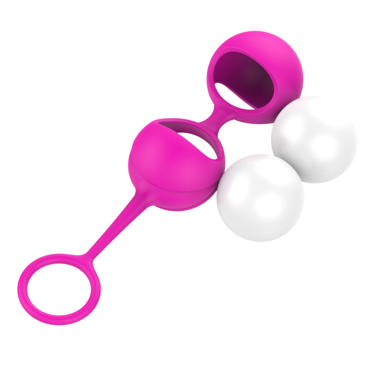 Bola China de Silicona Médica Doble | Entrenamiento Piso Pélvico Impermeables