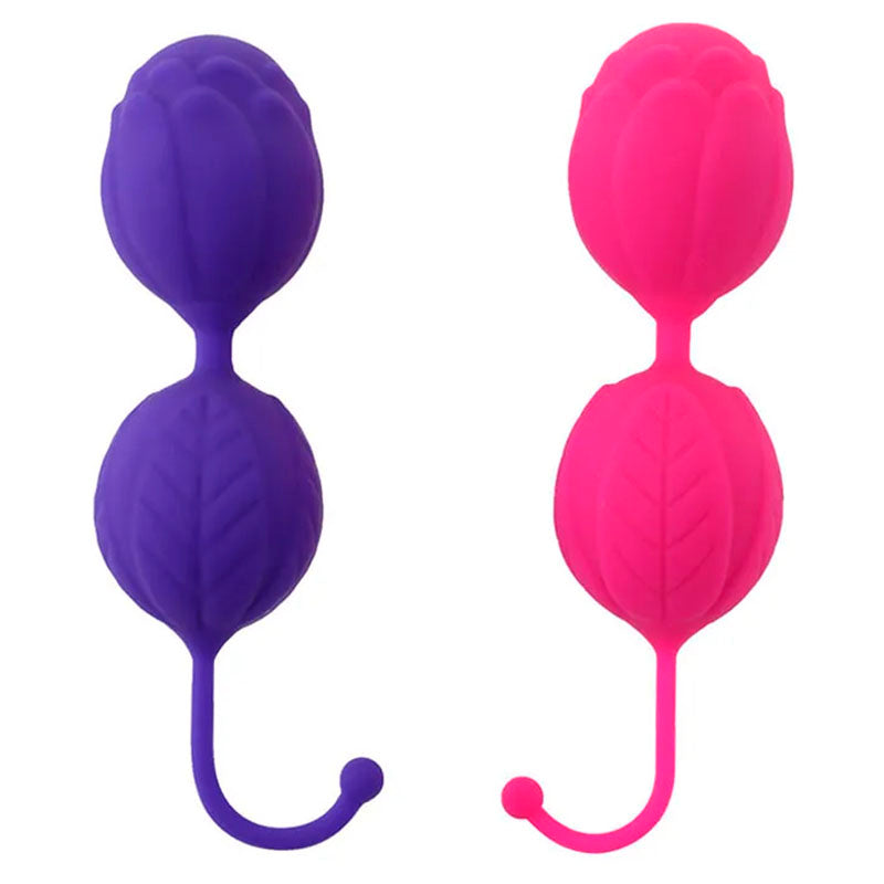 Bola China Con Forma De Flor Silicona Ejercitador Kegel