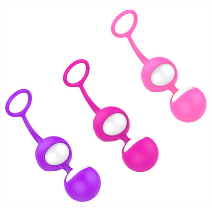 Bola China de Silicona Médica Doble | Entrenamiento Piso Pélvico Impermeables