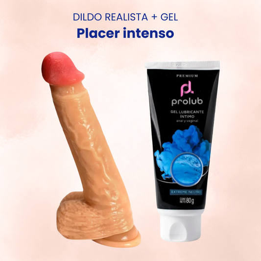 Consolador Realista + Gel Lubricante – Placer Intenso