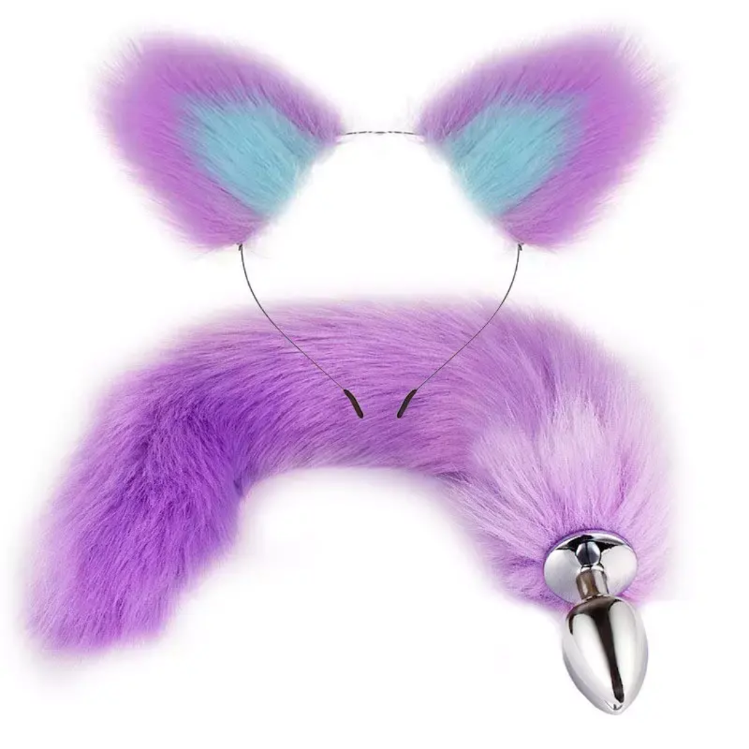 Foxy - kit plug anal cola vincha zorro