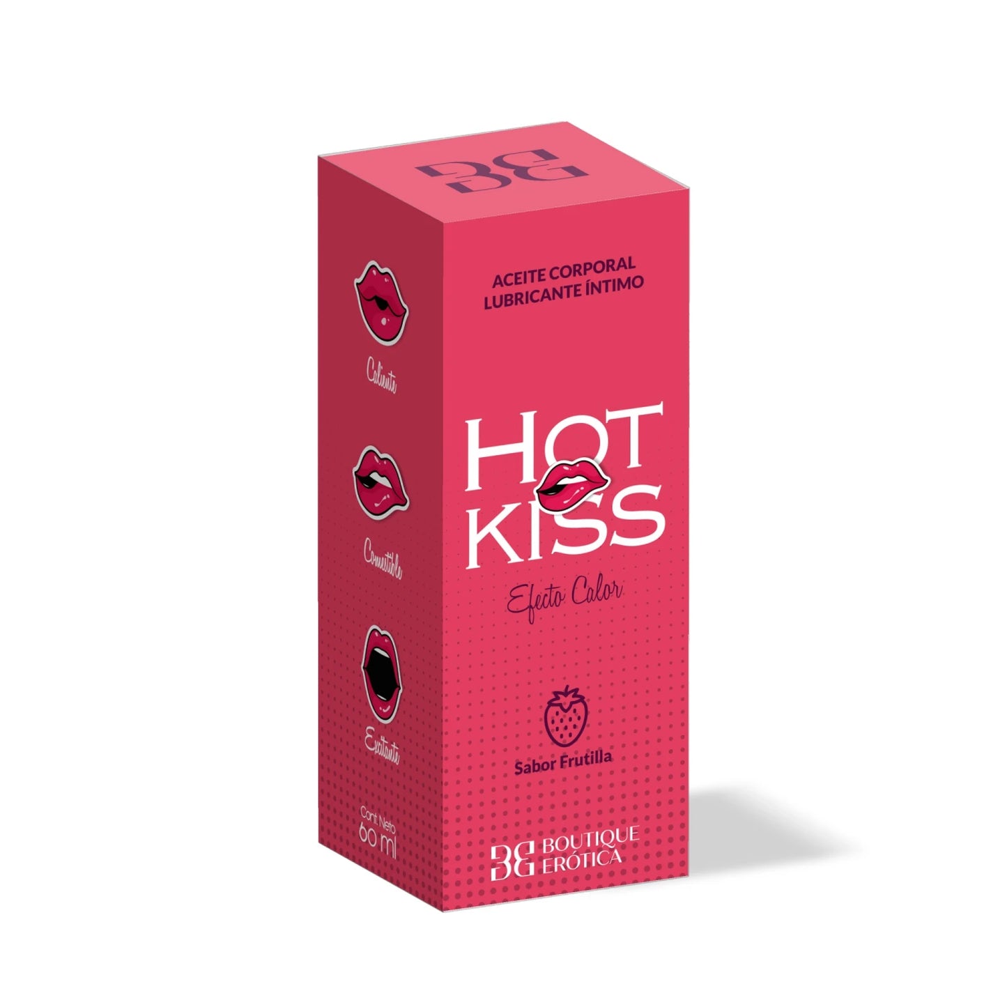 Aceite Hot Kiss Frutilla 60 ml – Efecto Calor Comestible