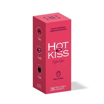 Aceite Hot Kiss Frutilla 60 ml – Efecto Calor Comestible