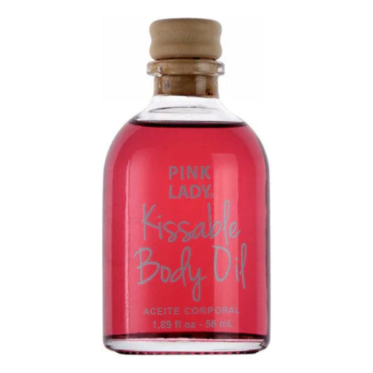 Aceite Íntimo PINK LADY comestible con efecto calor para masajes y juegos íntimos.
