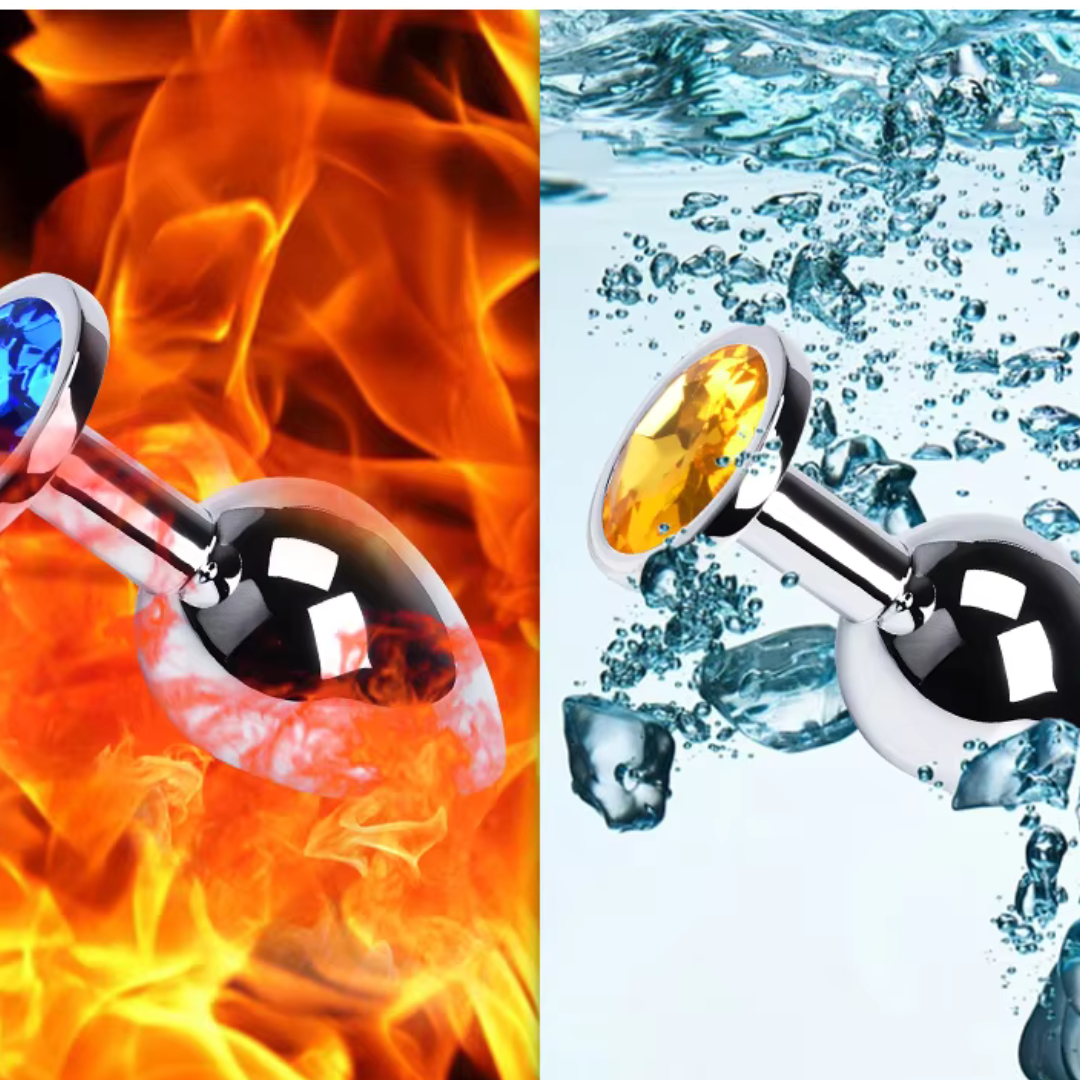 Alba plug anal con gema colorida – juguete íntimo elegante.