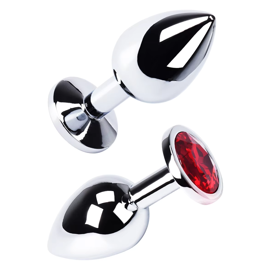 Plug anal con joya Alba 7cm Dilatador metlico hipoalergnico Vibra Plug anal con joya Alba 7cm Dilatador metlico hipoalergnico Vibra