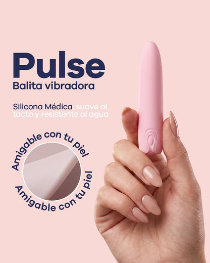Detalle de la textura y el material suave de la bala vibradora Soft