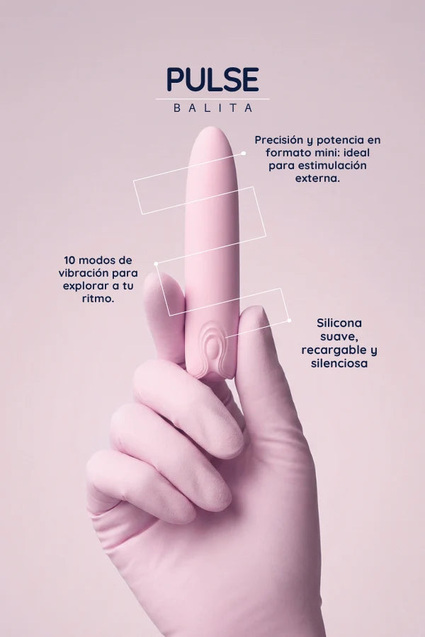 Envase de la bala vibradora Soft con cable de carga USB
