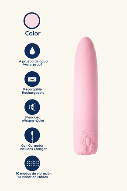 Modo de uso de la bala vibradora Soft con sus 10 frecuencias de vibración