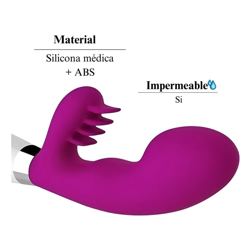 Base del vibrador Docoo con controles de 12 modos de vibración, fácil de usar y ergonómico.
