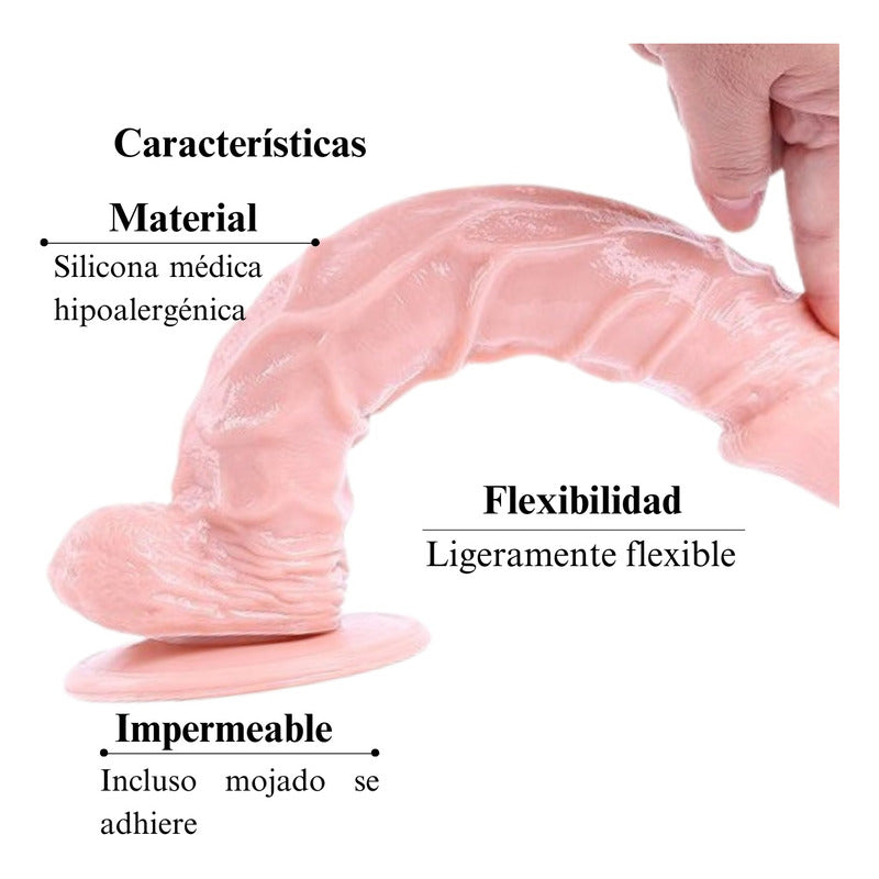 Consoladares Enzo pene realista con base firme y sensación natural – Vibra