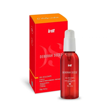 Gel deslizante íntimo INTT + Deborah Secco con efecto calor y sabor frutos rojos

