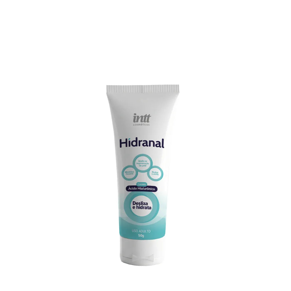 Envase del gel lubricante Hidranal con tapa dosificadora de 50g