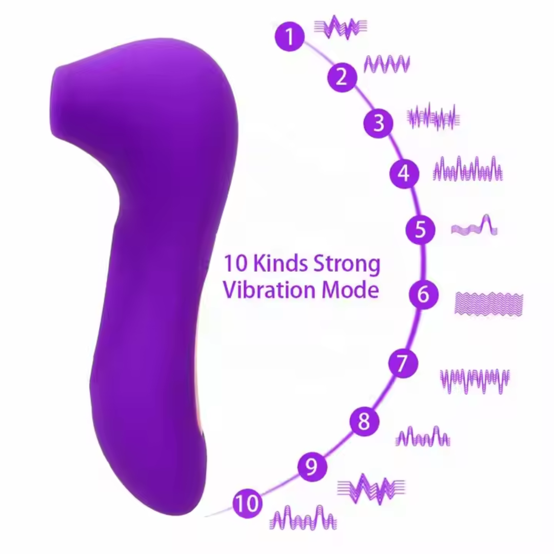 Kira vibrador succionador con diseño ergonómico