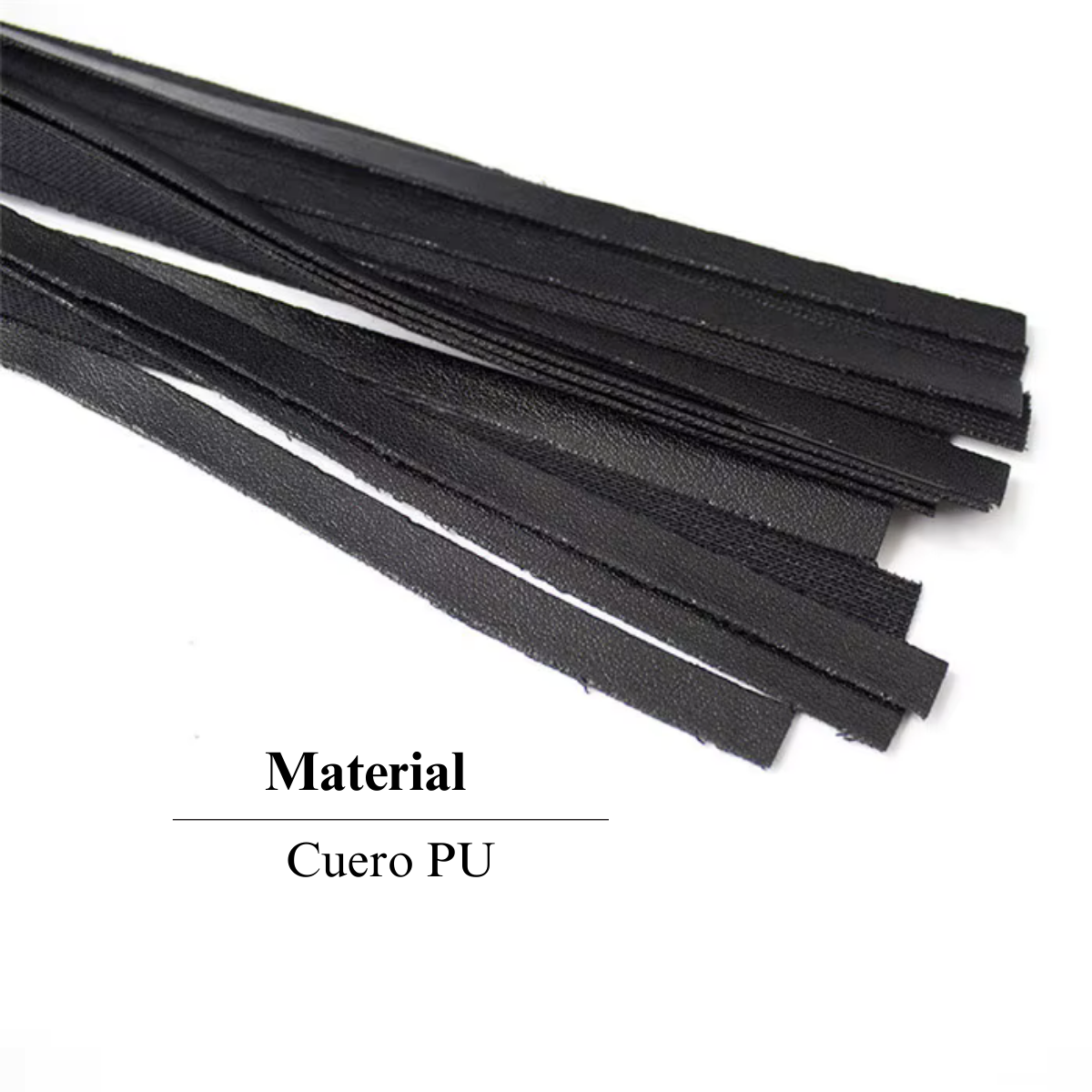 Flecos de cuero sintético del látigo BDSM Vibra