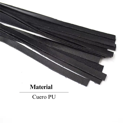Flecos de cuero sintético del látigo BDSM Vibra