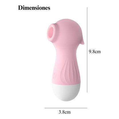 Succionador de clítoris Lola color rosa con diseño ergonómico