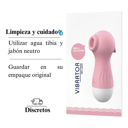 Vista lateral del succionador de clítoris Lola color rosa