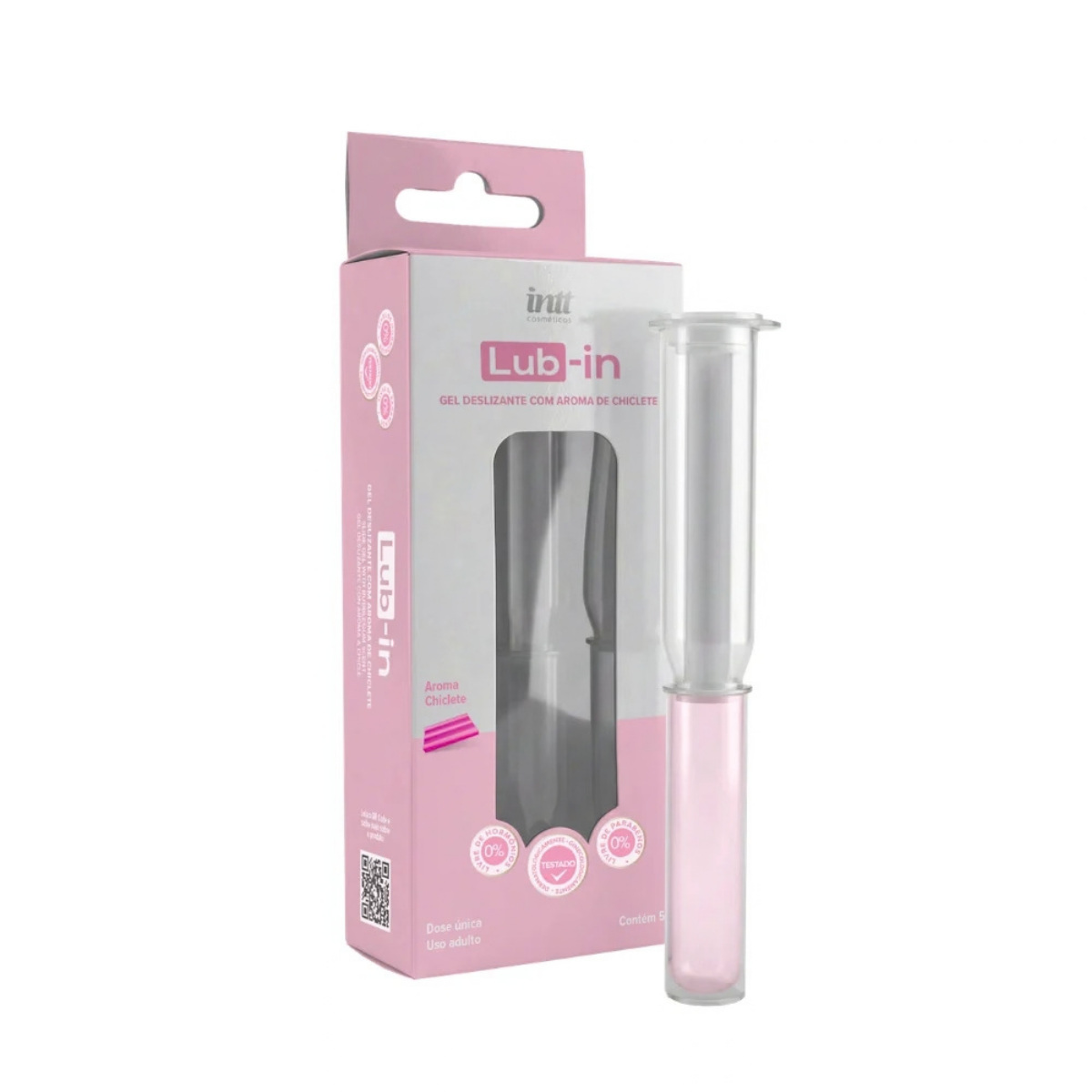  Lubricante íntimo Lub-in de INTT con aplicador y aroma a chicle, 5 g
