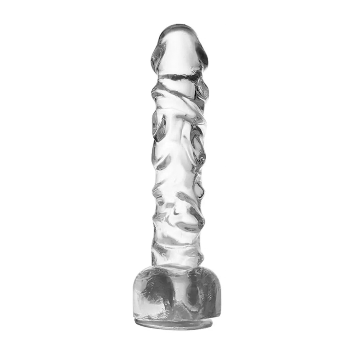 Detalle de la textura flexible del dildo jelly Mummy