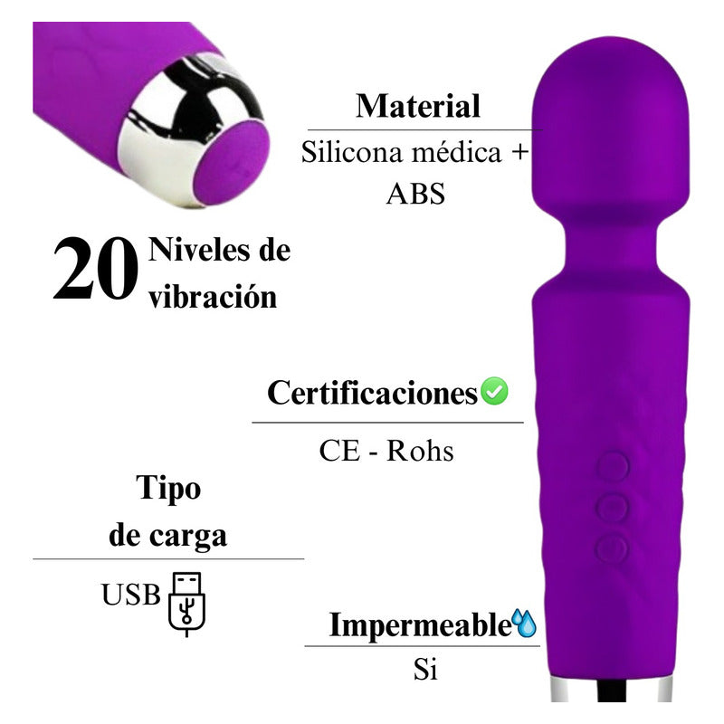 Vibrador recargable Niki para estimulación vaginal y clitoriana
