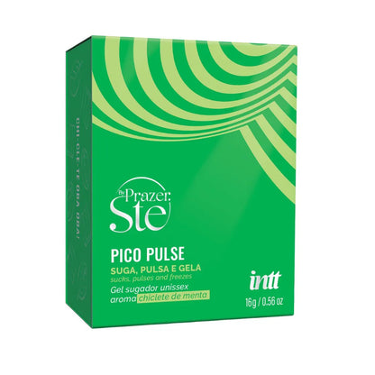 Envase del gel excitante Pico Pulse sabor chicle de menta de 16g