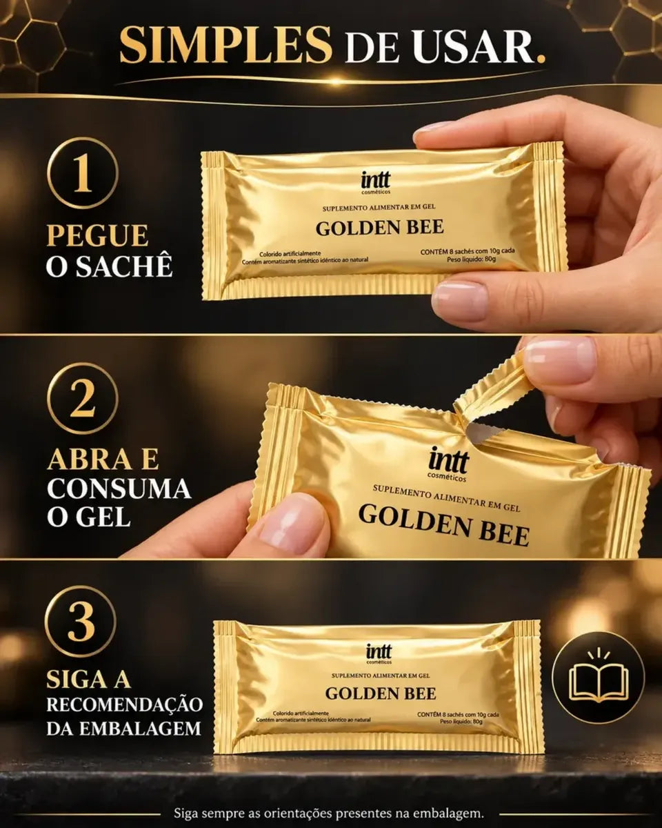 Sobre de Power Honey de 10 g, suplemento a base de miel en polvo