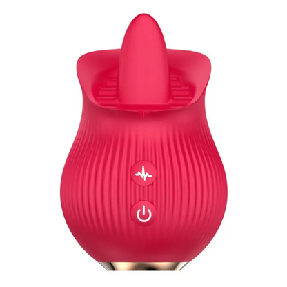 Rose estimulador de clítoris 100 % impermeable para ducha o bañera