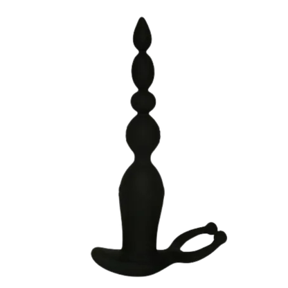 Botón ON/OFF, código QR de la app y cargador magnético USB del anillo vibrador Strong