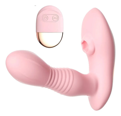 Detalle del relieve y la punta succionadora del vibrador Soft