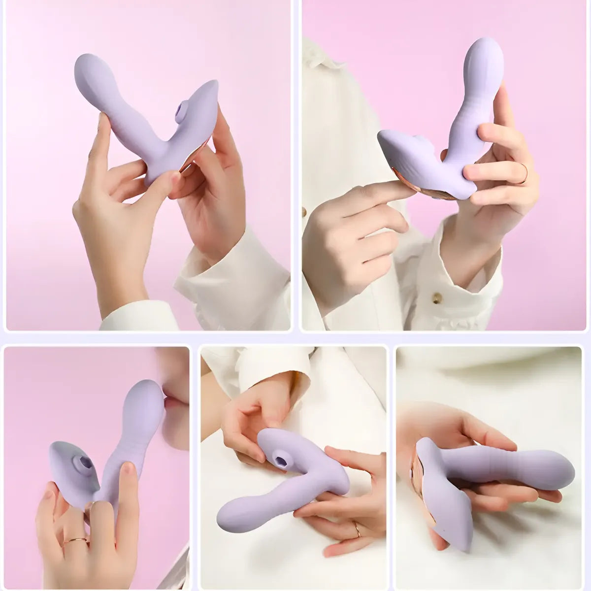 Envase del succionador vibrador Soft con control remoto