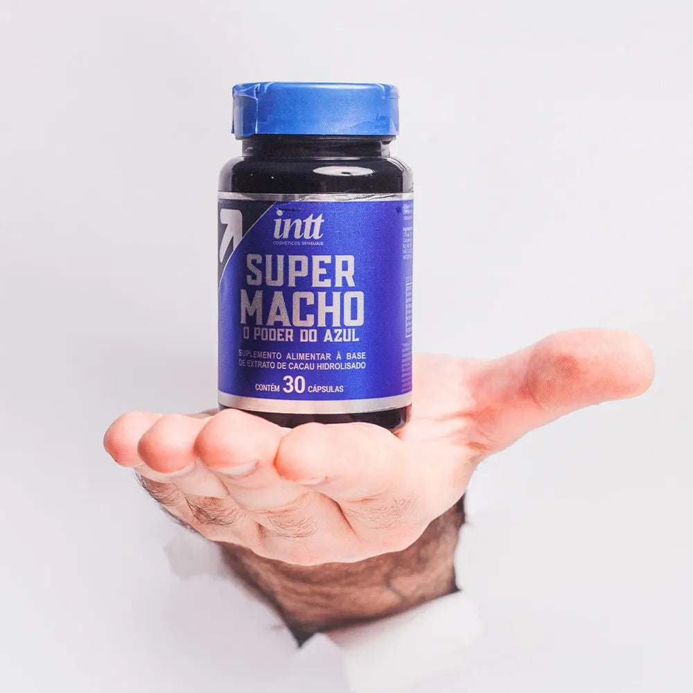 etalle de las capsulas del suplemento multivitaminico masculino Super Macho