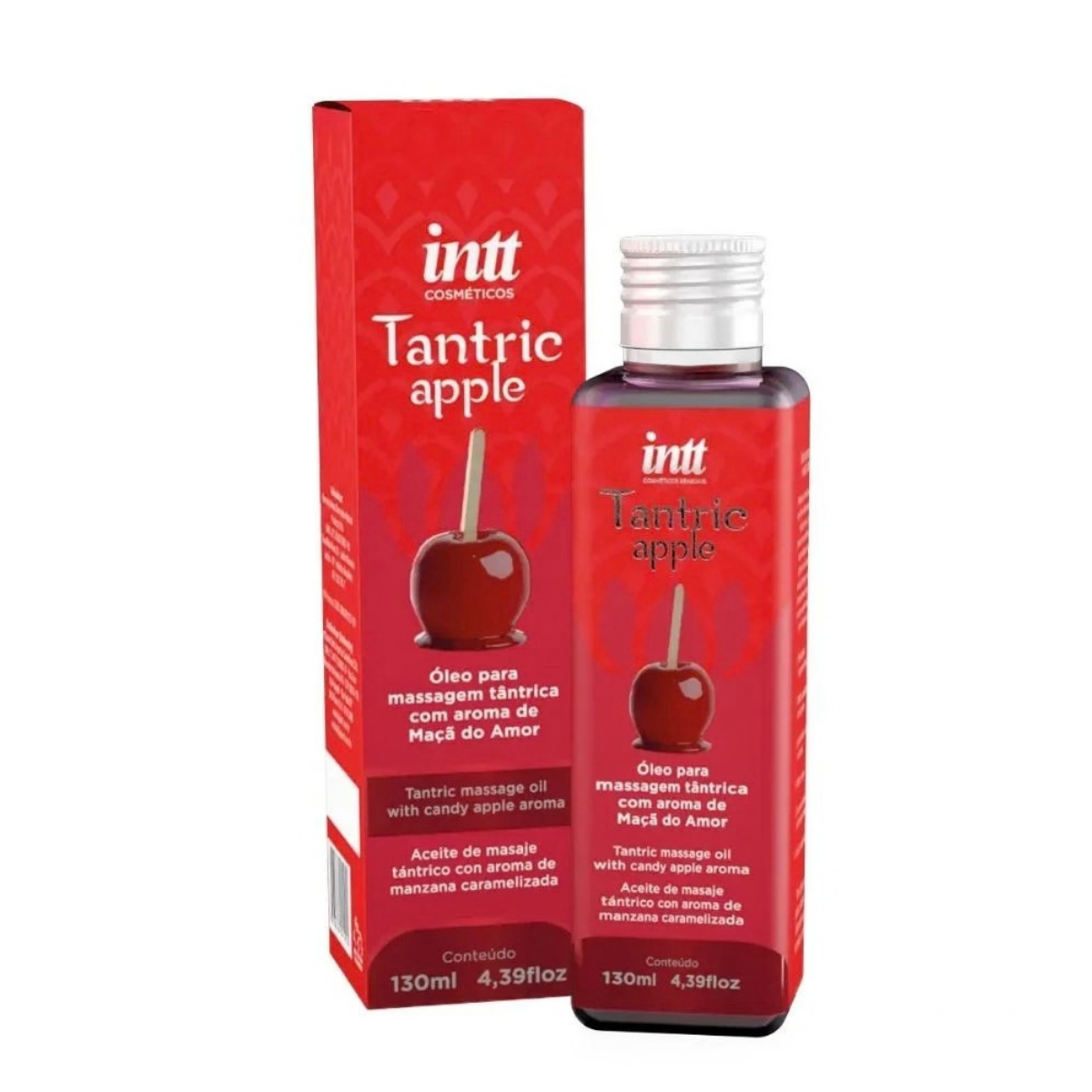 Aceite de masajes Tantric Apple de INTT con aroma a manzana del amor, 130 ml