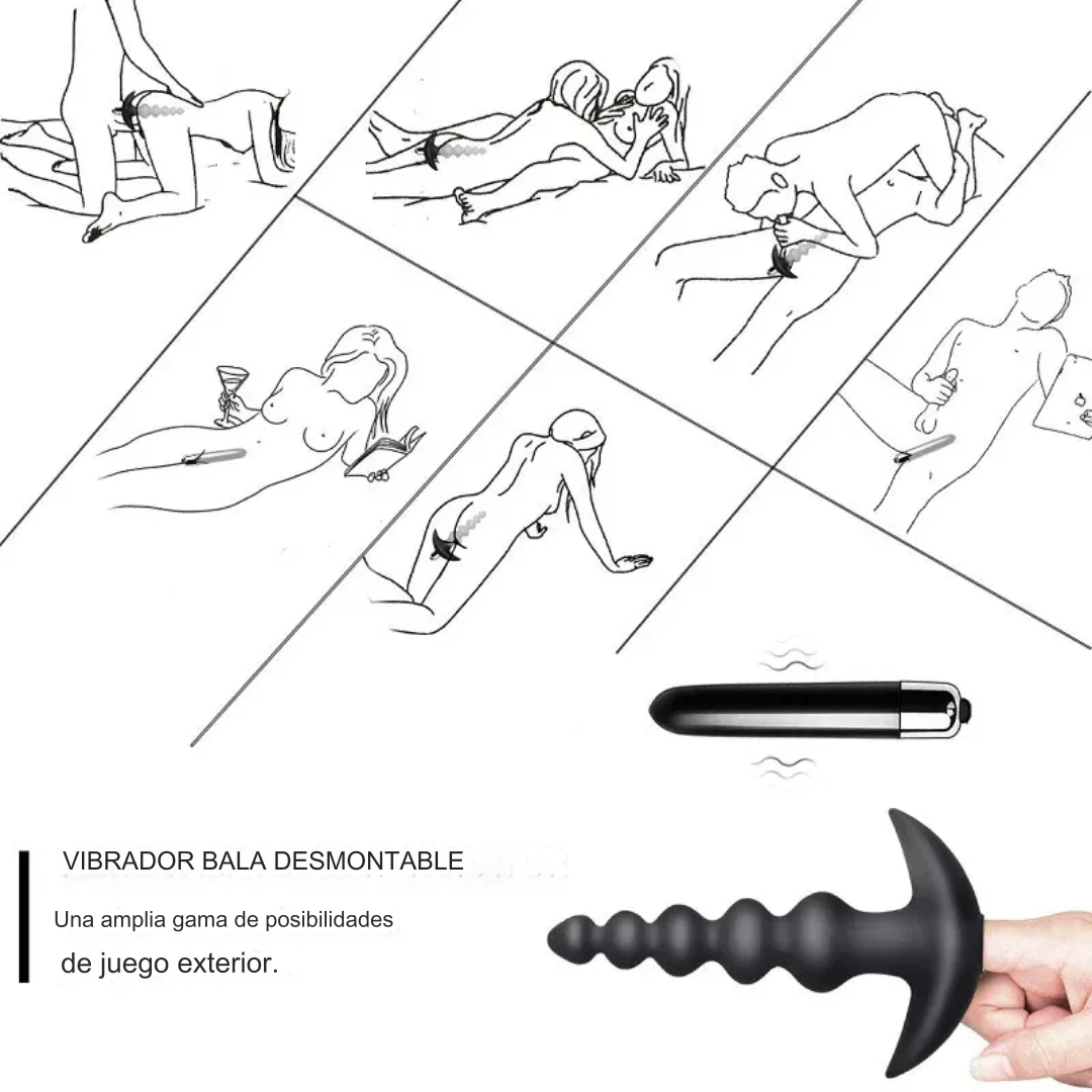 Juguete sexual anal Titan con vibración potente
