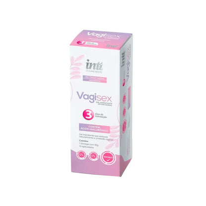 Detalle del aplicador descartable del gel hidratante vaginal Vagisex