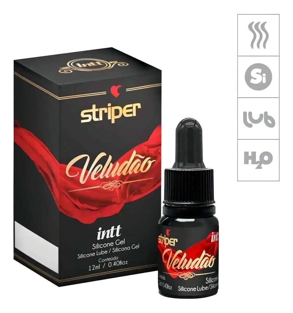  Gel deslizante siliconado Veludão de INTT, 12 ml
