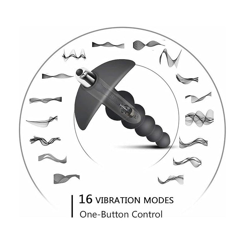 Consolador anal vibrador Titan con 16 modos de vibración
