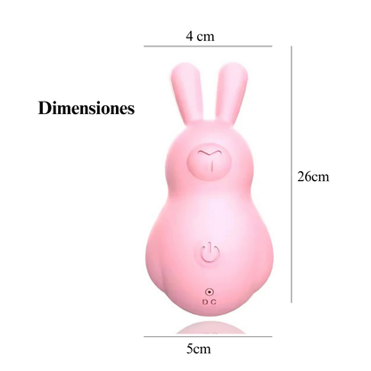 Bunny vibrador de silicona médica suave e hipoalergénica