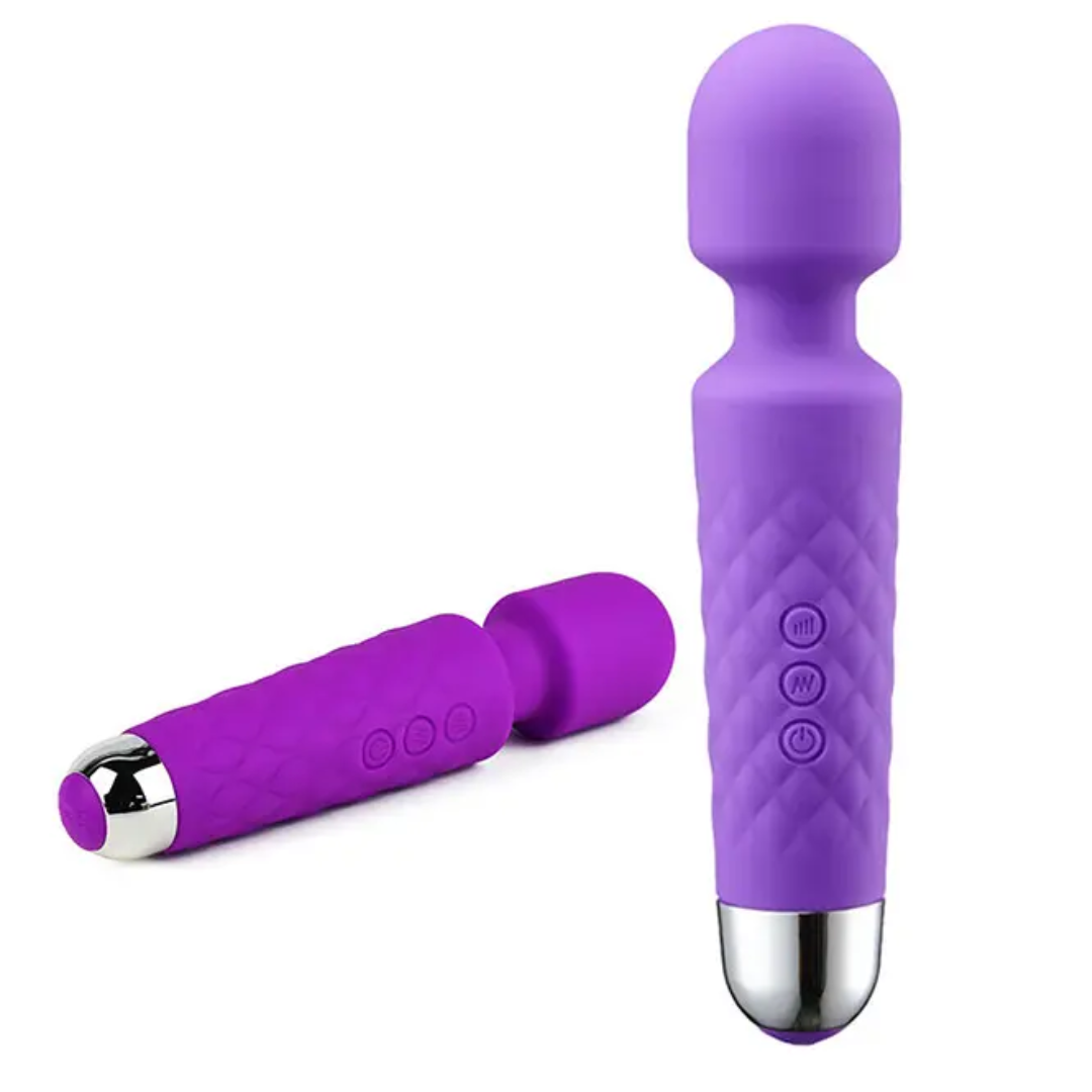 Detalle del vibrador Niki con base ergonómica
