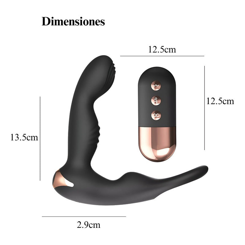 Vibrador para hombres Draco color rosa