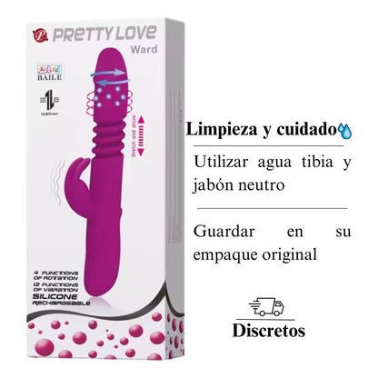 Vibrador Pretty Love Ward doble estimulación femenina