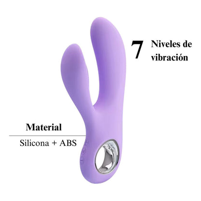 Vibrador con forma ergonómica para punto G y clítoris