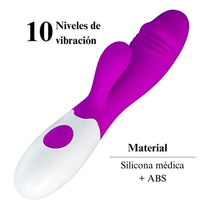 Kit Consolador Vibrador Punto G 10 Modos Y Vara Vibradora Usb