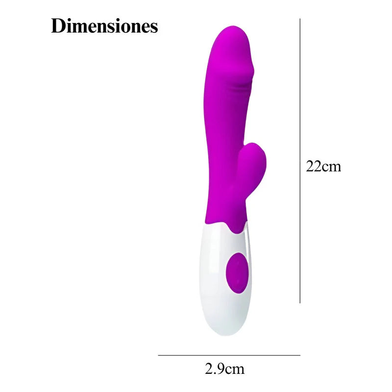 Kit Consolador Vibrador Punto G 10 Modos Y Vara Vibradora Usb