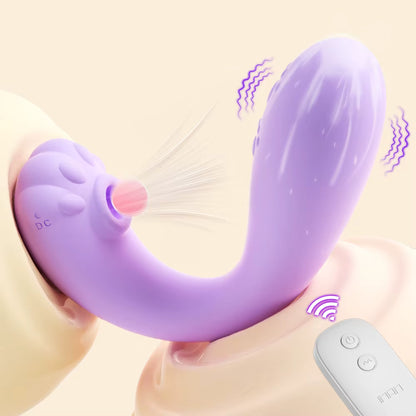 Vibrador y Succionador con Control Remoto