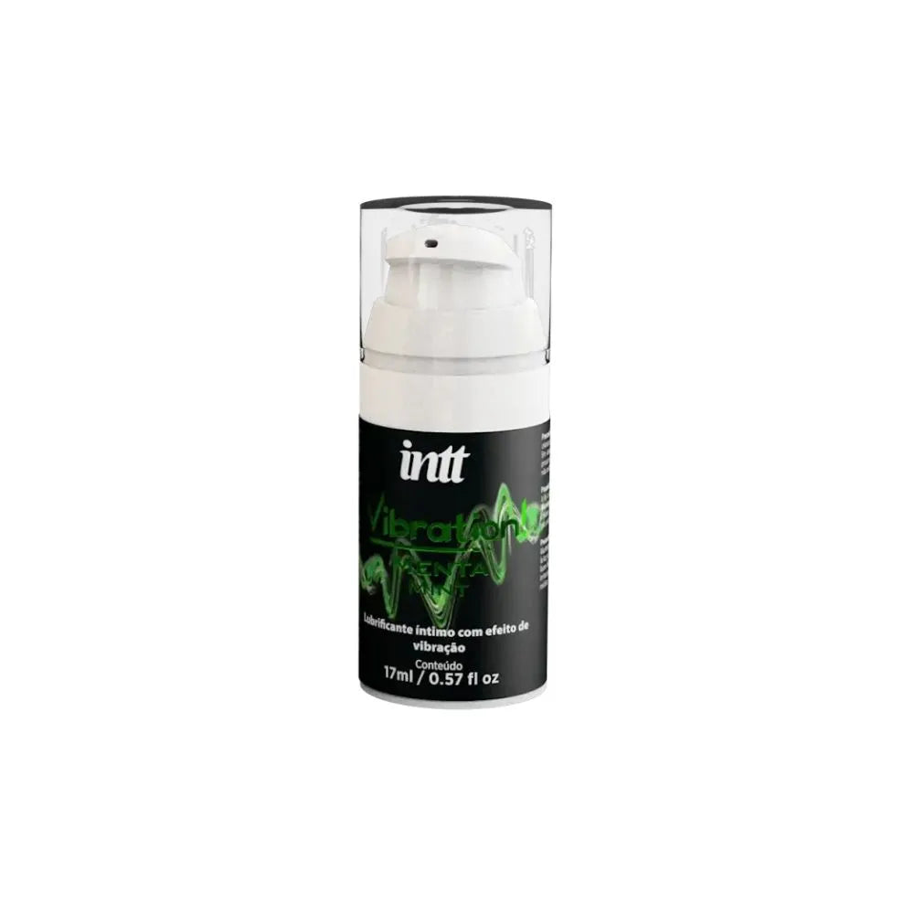 Detalle de la textura del vibrador líquido Vibration sabor menta